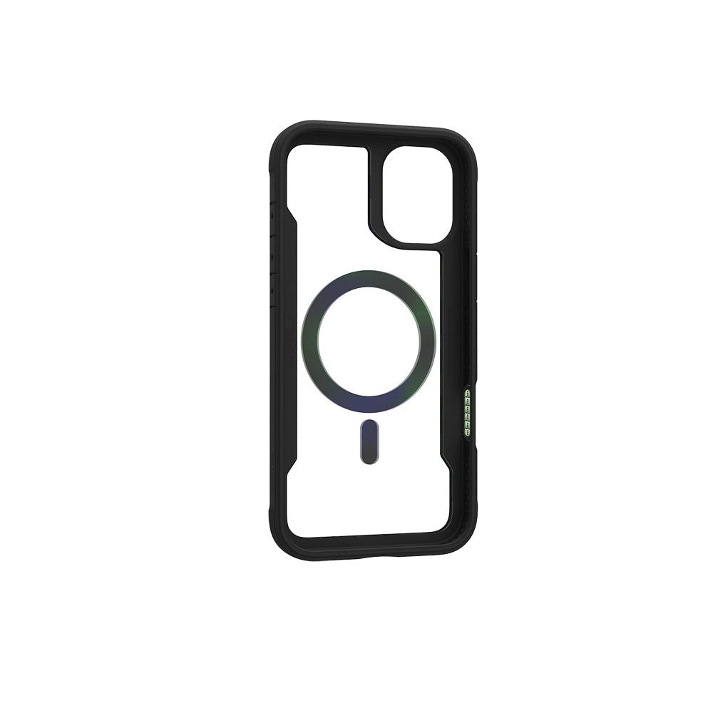 iPhone 16 Kılıf M-safe Şarj Özellikli Airbagli Raptic Shield 2.0 Serisi Şeffaf Arka Yüzey Kapak