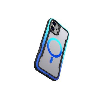 iPhone 16 Kılıf M-safe Şarj Özellikli Airbagli Raptic Shield 2.0 Serisi Şeffaf Arka Yüzey Kapak