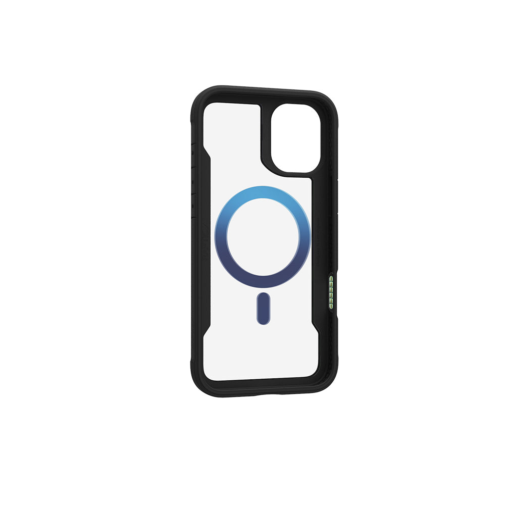 iPhone 16 Kılıf M-safe Şarj Özellikli Airbagli Raptic Shield 2.0 Serisi Şeffaf Arka Yüzey Kapak
