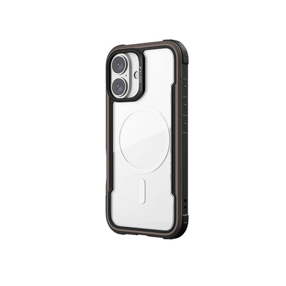 iPhone 16 Kılıf M-safe Şarj Özellikli Airbagli Raptic Shield Serisi Şeffaf Arka Yüzey Kapak