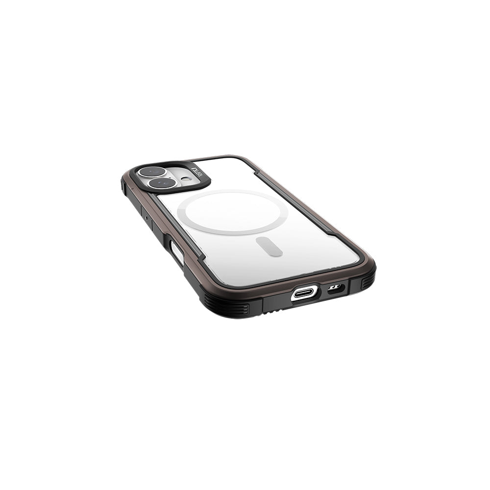 iPhone 16 Kılıf M-safe Şarj Özellikli Airbagli Raptic Shield Serisi Şeffaf Arka Yüzey Kapak