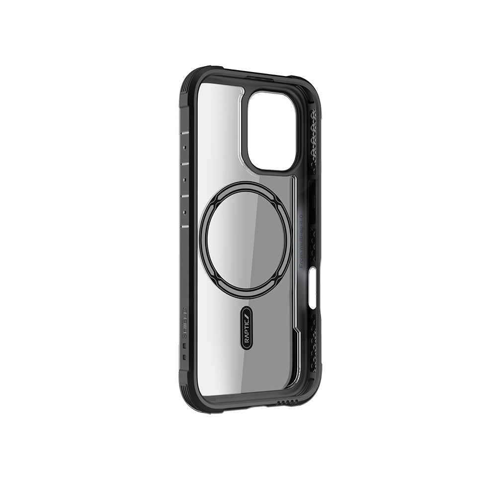 iPhone 16 Kılıf M-safe Şarj Özellikli Airbagli Raptic Shield Serisi Şeffaf Arka Yüzey Kapak