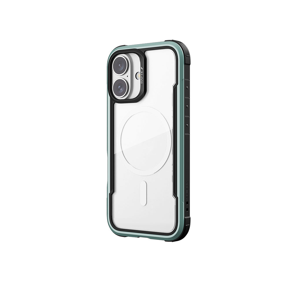 iPhone 16 Kılıf M-safe Şarj Özellikli Airbagli Raptic Shield Serisi Şeffaf Arka Yüzey Kapak