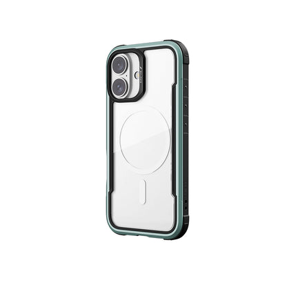 iPhone 16 Kılıf M-safe Şarj Özellikli Airbagli Raptic Shield Serisi Şeffaf Arka Yüzey Kapak
