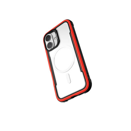 iPhone 16 Kılıf M-safe Şarj Özellikli Airbagli Raptic Shield Serisi Şeffaf Arka Yüzey Kapak