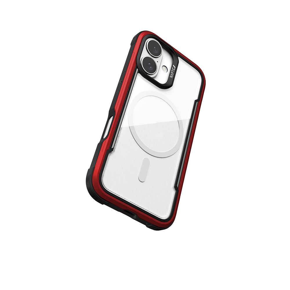 iPhone 16 Kılıf M-safe Şarj Özellikli Airbagli Raptic Shield Serisi Şeffaf Arka Yüzey Kapak