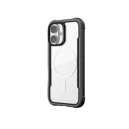 iPhone 16 Kılıf M-safe Şarj Özellikli Airbagli Raptic Shield Serisi Şeffaf Arka Yüzey Kapak