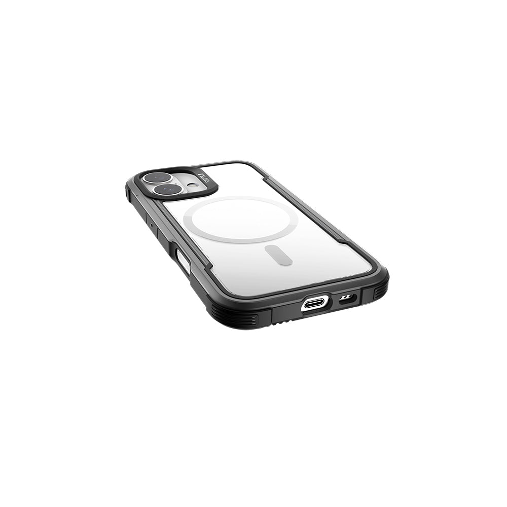 iPhone 16 Kılıf M-safe Şarj Özellikli Airbagli Raptic Shield Serisi Şeffaf Arka Yüzey Kapak