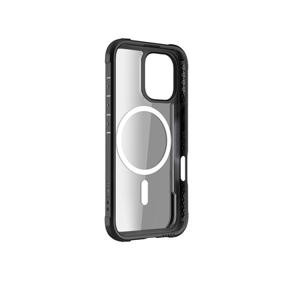 iPhone 16 Kılıf M-safe Şarj Özellikli Airbagli Raptic Shield Serisi Şeffaf Arka Yüzey Kapak