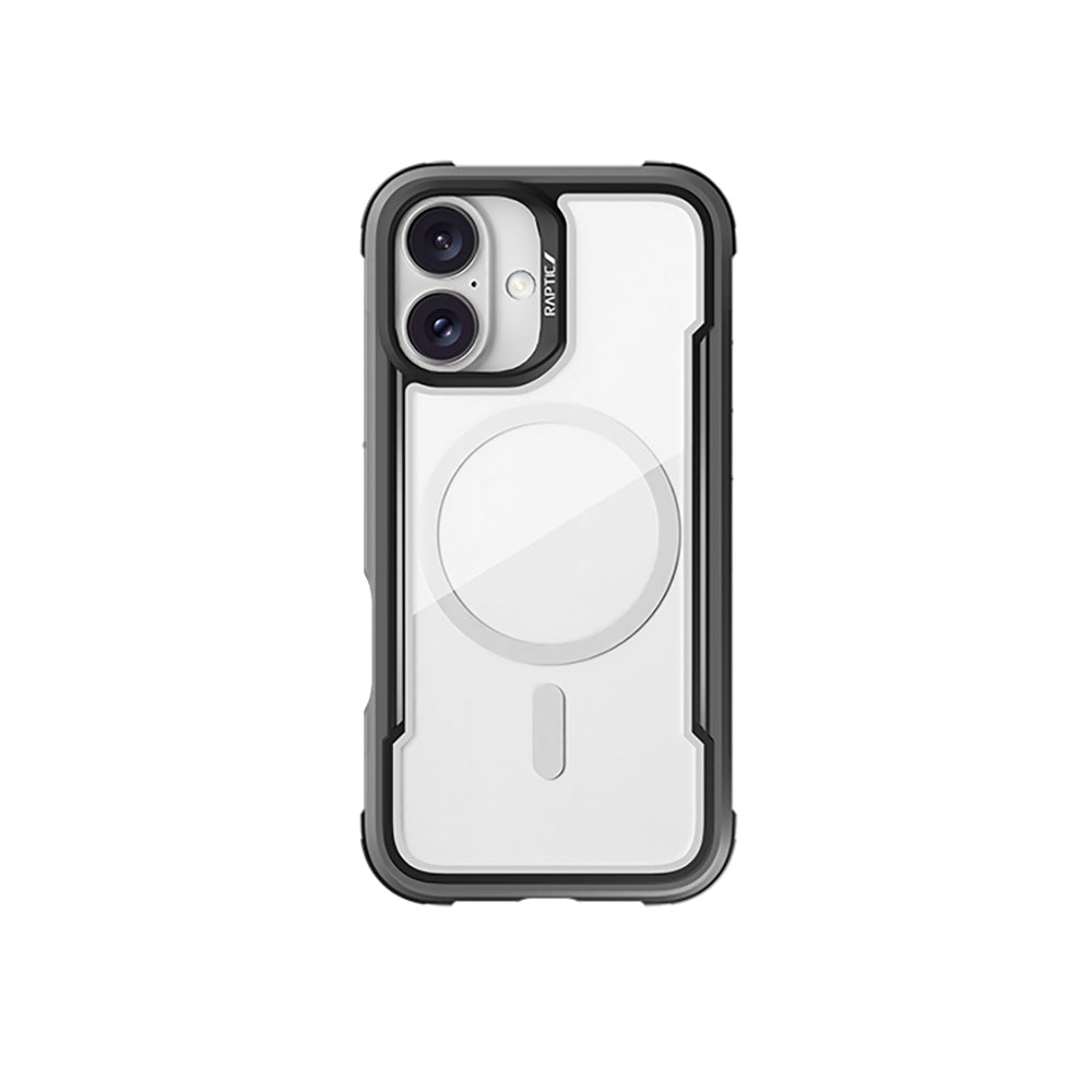 iPhone 16 Kılıf M-safe Şarj Özellikli Airbagli Raptic Shield Serisi Şeffaf Arka Yüzey Kapak