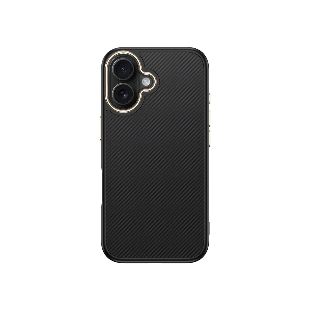 Apple iPhone 16 Kılıf M-safe Şarj Özellikli Karbon Fiber Görünümlü Zore Antina Kapak