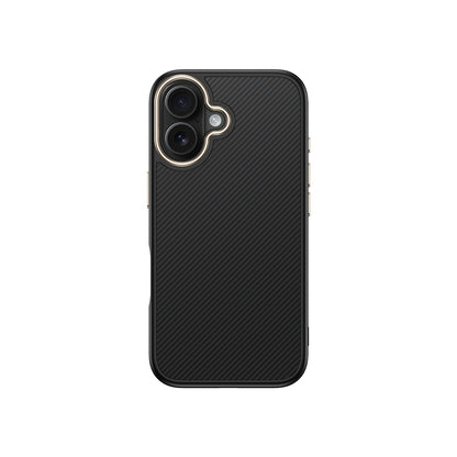 Apple iPhone 16 Kılıf M-safe Şarj Özellikli Karbon Fiber Görünümlü Zore Antina Kapak
