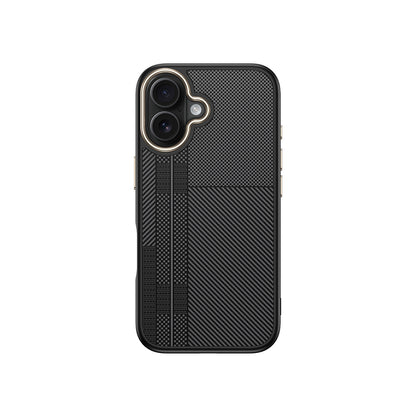 Apple iPhone 16 Kılıf M-safe Şarj Özellikli Karbon Fiber Görünümlü Zore Antina Kapak