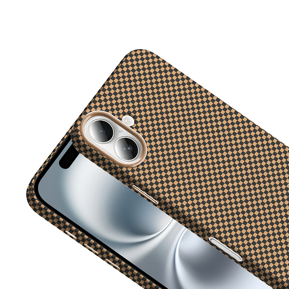 Apple iPhone 16 Kılıf M-safe Şarj Özellikli Karbon Fiber Görünümlü Zore Gros Kapak