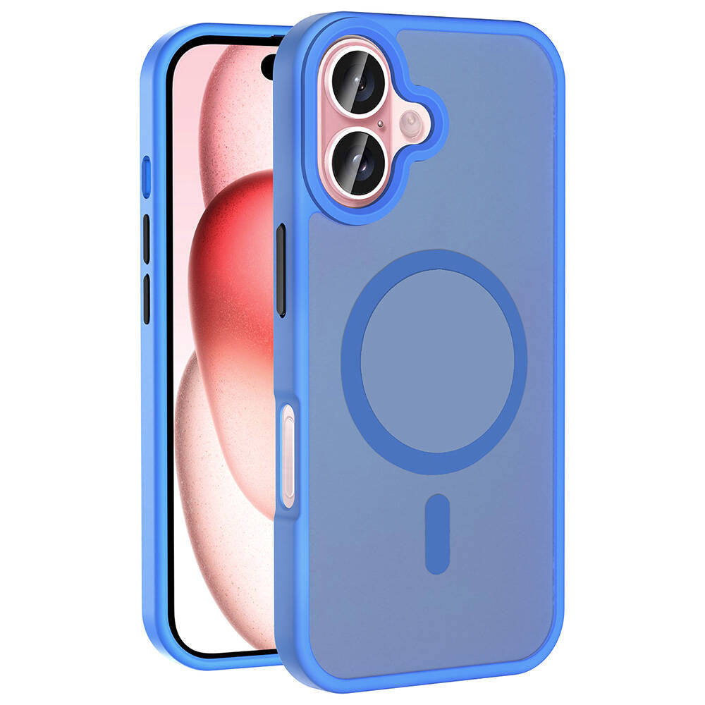 Apple iPhone 16 Kılıf M-safe Şarj Özellikli Mat Arka Yüzey Zore Sio Kapak