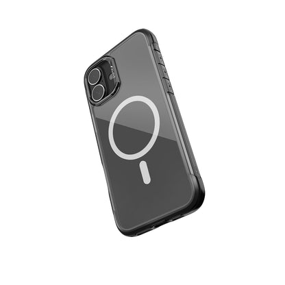 iPhone 16 Kılıf M-safe Şarj Özellikli Raptic Air Serisi Airbag Tasarımlı Metal Köşelikli Şeffaf Kapak