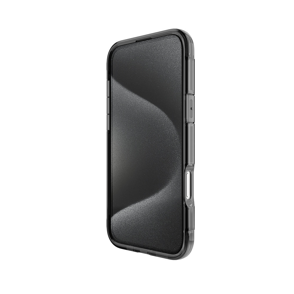 iPhone 16 Kılıf M-safe Şarj Özellikli Raptic Air Serisi Airbag Tasarımlı Metal Köşelikli Şeffaf Kapak