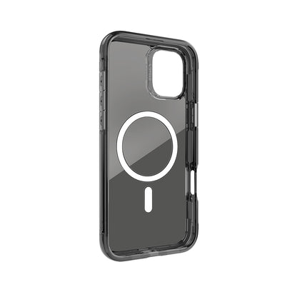 iPhone 16 Kılıf M-safe Şarj Özellikli Raptic Air Serisi Airbag Tasarımlı Metal Köşelikli Şeffaf Kapak