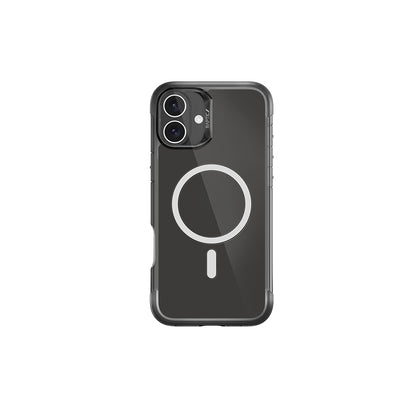 iPhone 16 Kılıf M-safe Şarj Özellikli Raptic Air Serisi Airbag Tasarımlı Metal Köşelikli Şeffaf Kapak