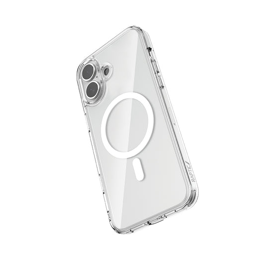 iPhone 16 Kılıf M-safe Şarj Özellikli Raptic Crystal M-safe Serisi Şeffaf Kapak
