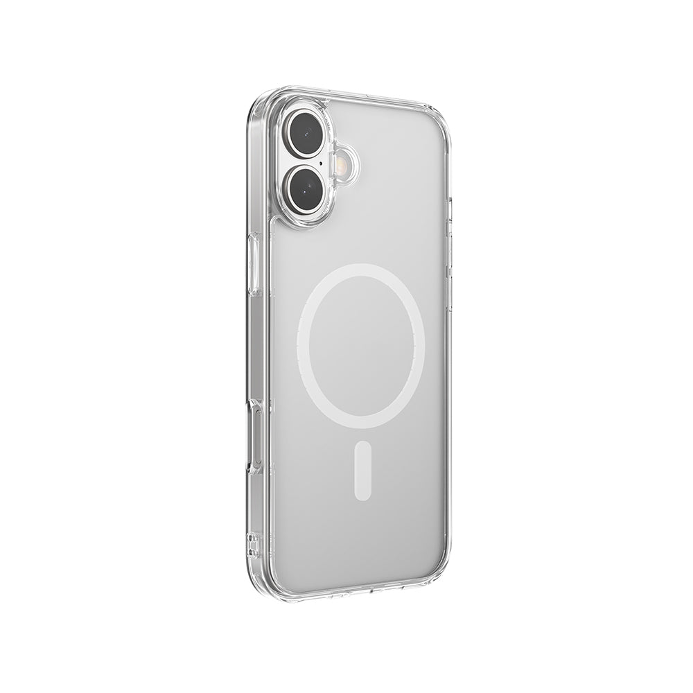 iPhone 16 Kılıf M-safe Şarj Özellikli Raptic Crystal M-safe Serisi Şeffaf Kapak