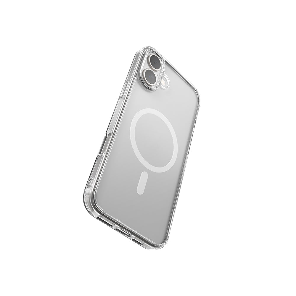 iPhone 16 Kılıf M-safe Şarj Özellikli Raptic Crystal M-safe Serisi Şeffaf Kapak