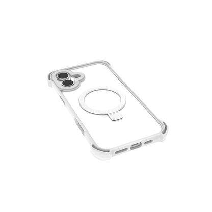 iPhone 16 Kılıf M-safe Şarj Özellikli Raptic Dual Serisi Şeffaf Standlı Kapak