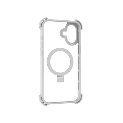 iPhone 16 Kılıf M-safe Şarj Özellikli Raptic Dual Serisi Şeffaf Standlı Kapak