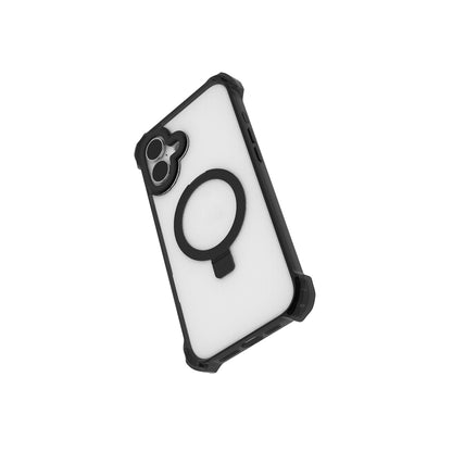 iPhone 16 Kılıf M-safe Şarj Özellikli Raptic Dual Serisi Şeffaf Standlı Kapak