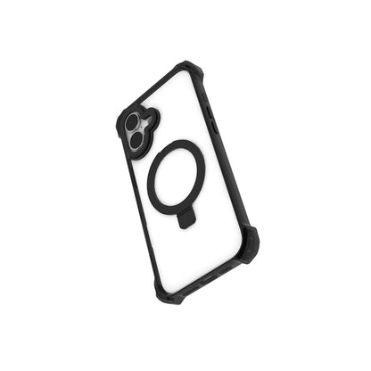 iPhone 16 Kılıf M-safe Şarj Özellikli Raptic Dual Serisi Şeffaf Standlı Kapak