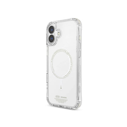 iPhone 16 Kılıf M-safe Şarj Özellikli Şeffaf Airbag Tasarımlı Skinarma Saido Nightglow Kapak
