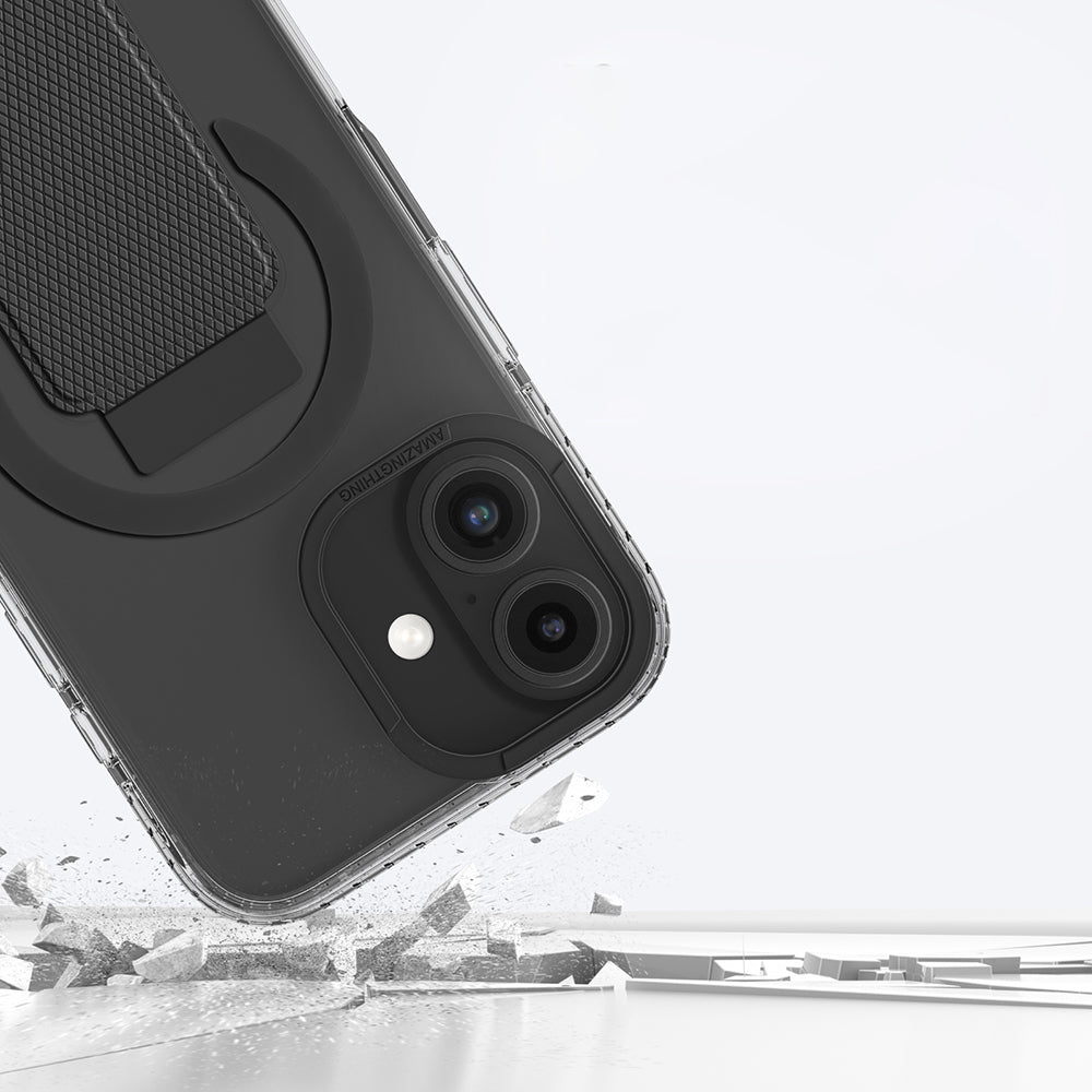 iPhone 16 Kılıf M-safe Şarj Özellikli Standlı Amazingthing Titan Pro Plus Kapak