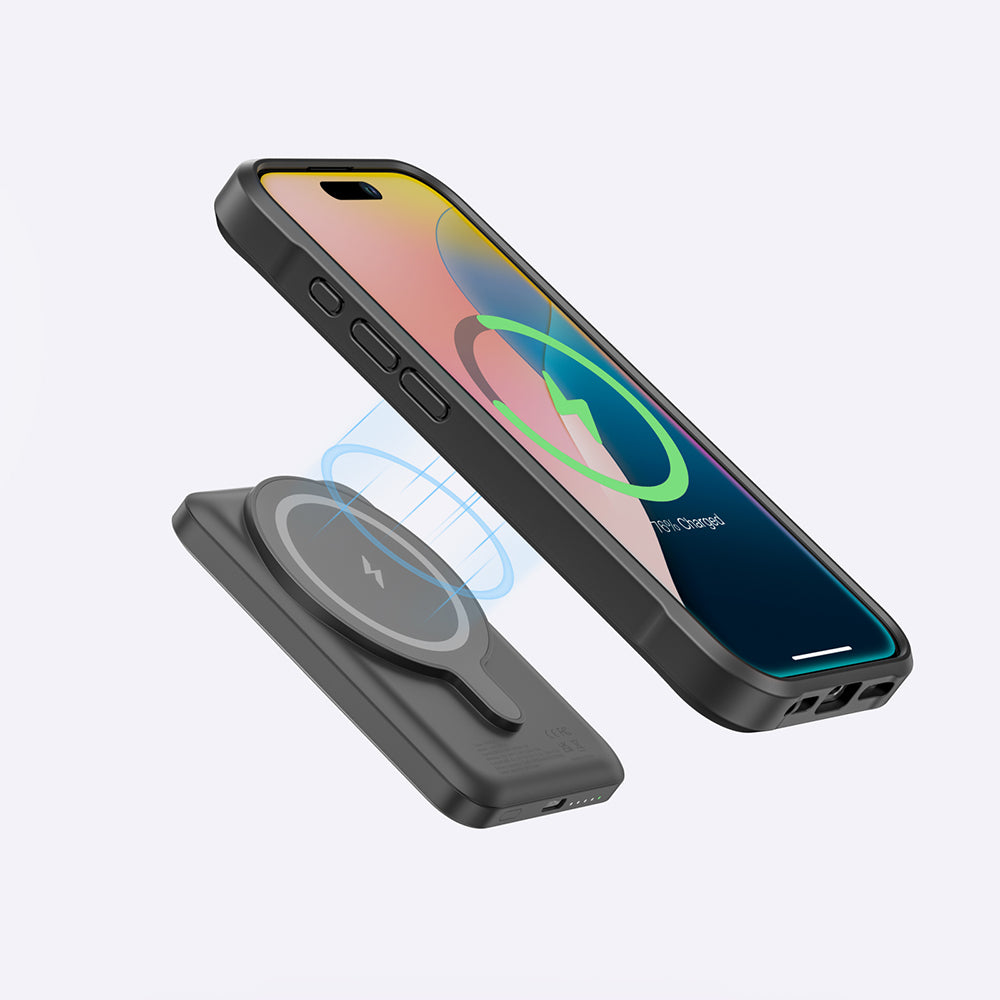 iPhone 16 Kılıf M-safe Şarj Özellikli Standlı Kartlıklı Set Amazingthing Glamour Luxe Serisi Kapak