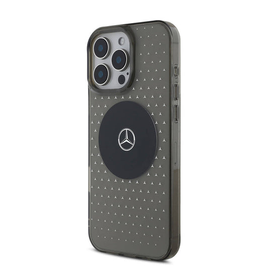 iPhone 16 Pro Max Kılıf Mercedes Benz Orjinal Lisanslı M-safe Şarj Özellikli Yıldız Desenli Transparan Kapak