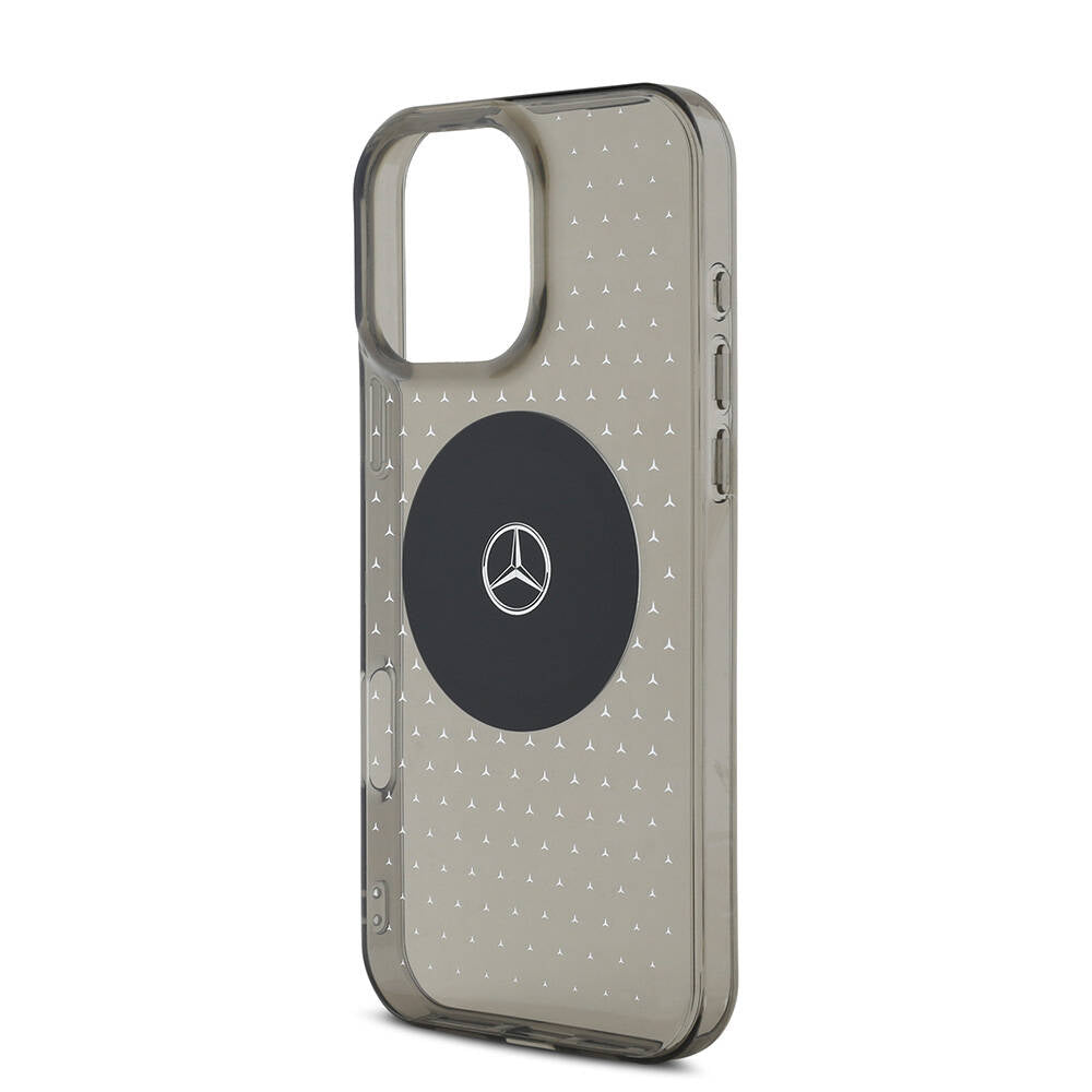 iPhone 16 Pro Max Kılıf Mercedes Benz Orjinal Lisanslı M-safe Şarj Özellikli Yıldız Desenli Transparan Kapak