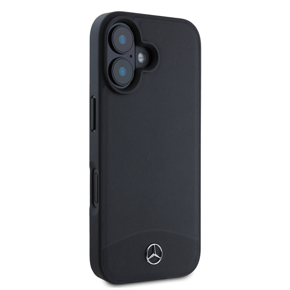 iPhone 16 Kılıf Mercedes Benz Orjinal Lisanslı M-safe Şarj Özellikli Dokulu ve Düz Deri Kapak