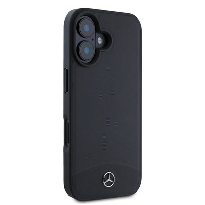 iPhone 16 Kılıf Mercedes Benz Orjinal Lisanslı M-safe Şarj Özellikli Dokulu ve Düz Deri Kapak