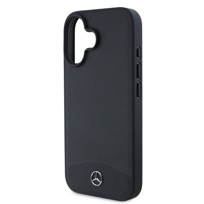 iPhone 16 Kılıf Mercedes Benz Orjinal Lisanslı M-safe Şarj Özellikli Dokulu ve Düz Deri Kapak