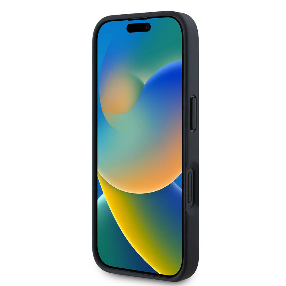 iPhone 16 Kılıf Mercedes Benz Orjinal Lisanslı M-safe Şarj Özellikli Metal Yıldız Logolu Sade Pürüzsüz Deri Kapak