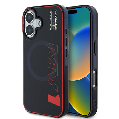 iPhone 16 Kılıf Redbull Orjinal Lisanslı M-safe Şarj Özellikli Çift Katmanlı Sert PC Büyük Boy MV Kapak