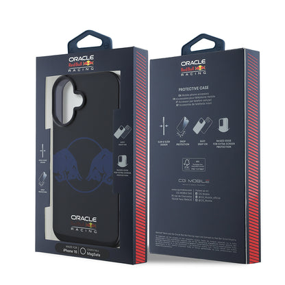 iPhone 16 Kılıf Redbull Orjinal Lisanslı M-safe Şarj Özellikli IML Çift Boğa Baskılı Sert PC Kapak