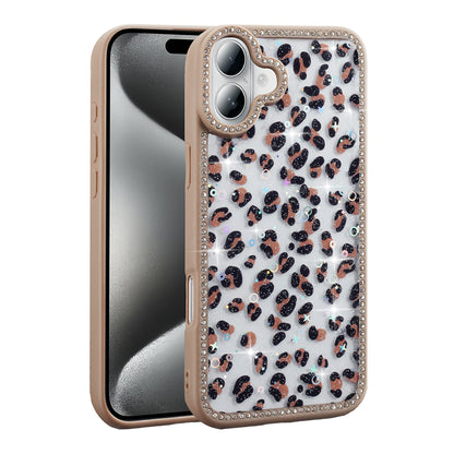 Apple iPhone 16 Kılıf Taşlı ve Simli Tasarım Zore Azra Kapak