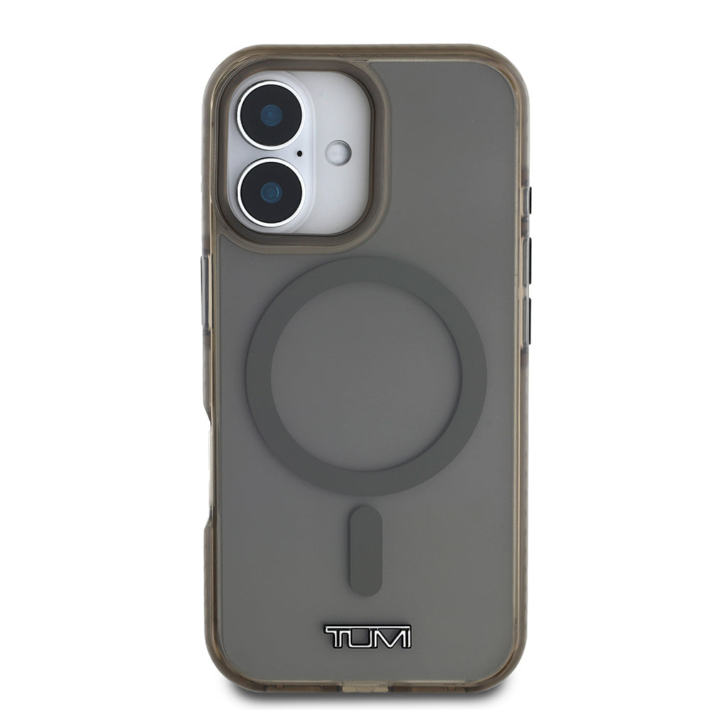 iPhone 16 Kılıf TUMI Orjinal Lisanslı M-safe Şarj Özellikli Airbagli Transparan Kapak