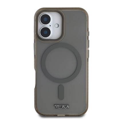 iPhone 16 Kılıf TUMI Orjinal Lisanslı M-safe Şarj Özellikli Airbagli Transparan Kapak