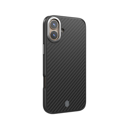 iPhone 16 Kılıf Wiwu DCC-205 M-safe Şarj Özellikli Aramid Fiber Tasarım Kevlar Kapak