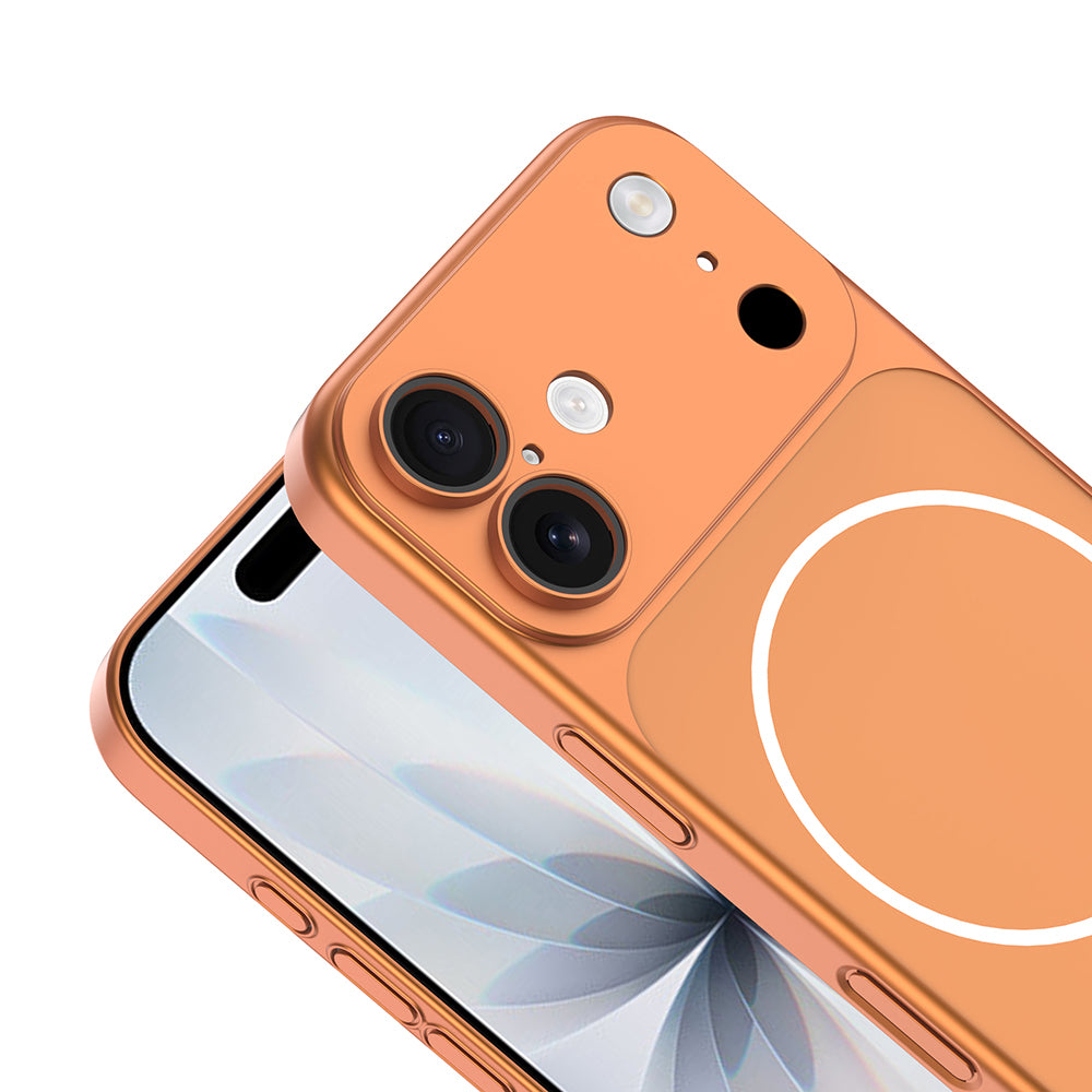 Apple iPhone 16 Kılıf Zore M-Safe Şarj Özellikli Kamera Korumalı Spark Kapak
