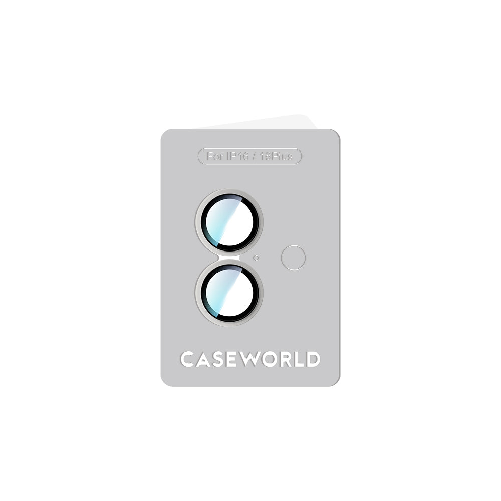 iPhone 16 Plus CaseWorld Alloy Two-Color Serisi Lens Koruyucu