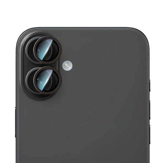 iPhone 16 Plus CaseWorld Karbon Fiber Serisi Anti Reflective Ultra Clear Full Kamera Lens Koruyucu