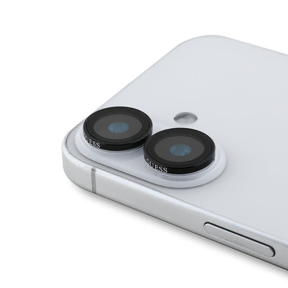 iPhone 16 Plus Guess Orjinal Lisanslı Metal Kamera Lens Koruyucu