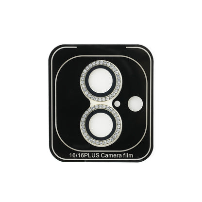 iPhone 16 Plus Guess Orjinal Lisanslı Rhinestone Taşlı Lens Koruyucu